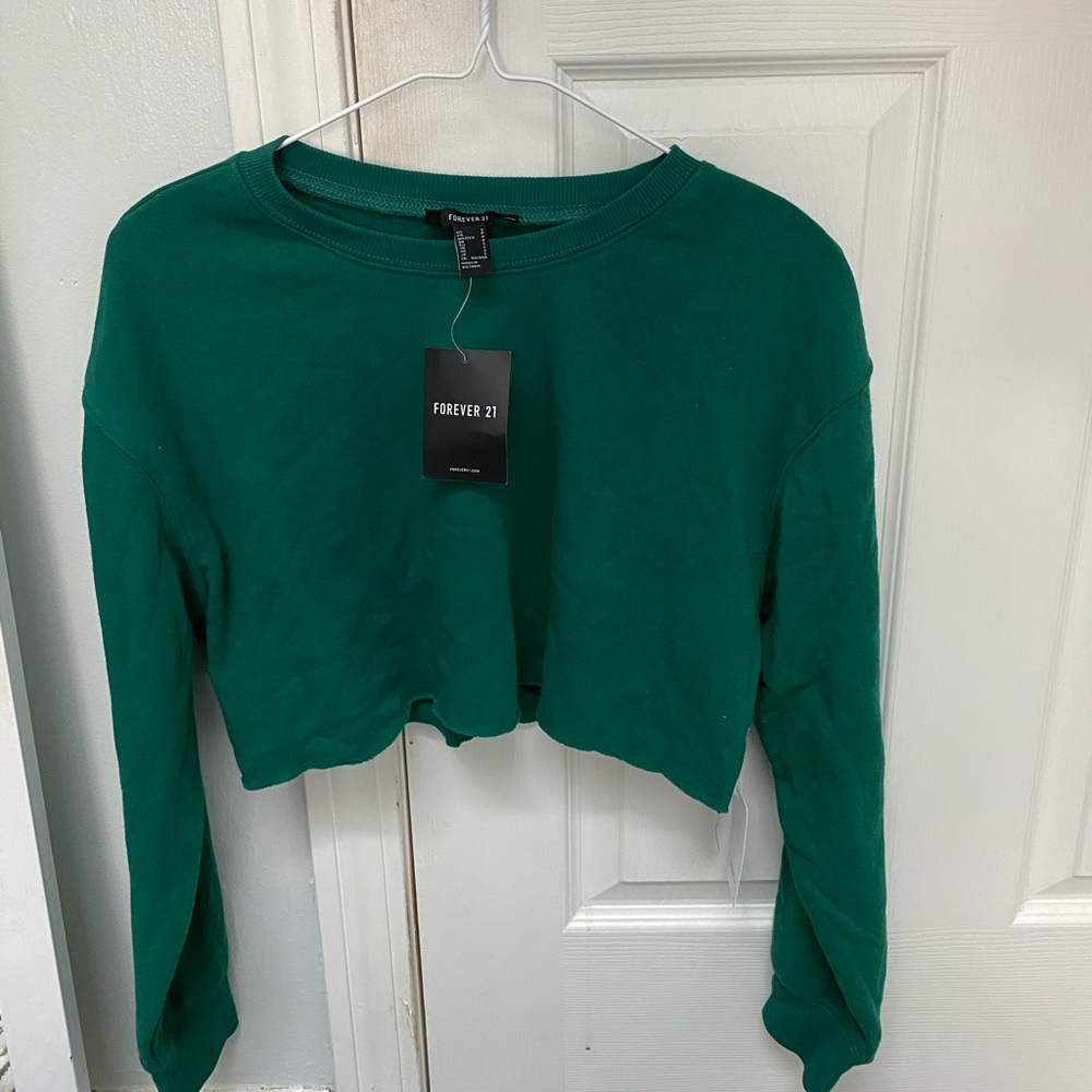 Green Forever 21 Crop Top
